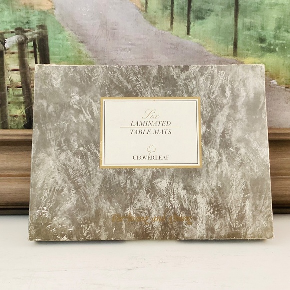 Vintage Cloverleaf Traditional Table Mats Cottages Set Of 6 England Cottagecore - Picture 2 of 15